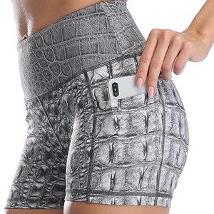 Alligator Print Women's Shorts Stylish Print Shorts for Women